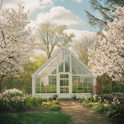 Cape Cod Glass Greenhouse by My Glass Greenhouse - Customizable Tempered Glass, Single or Dual Options